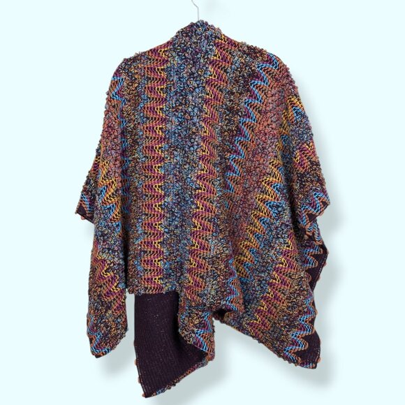 Desigual Colourful Knit Poncho - Picture 9 of 12